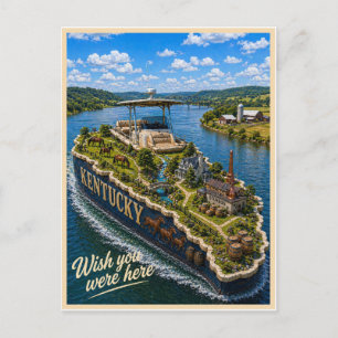 Kentucky Wish You Were Here State-Serie Postkarte