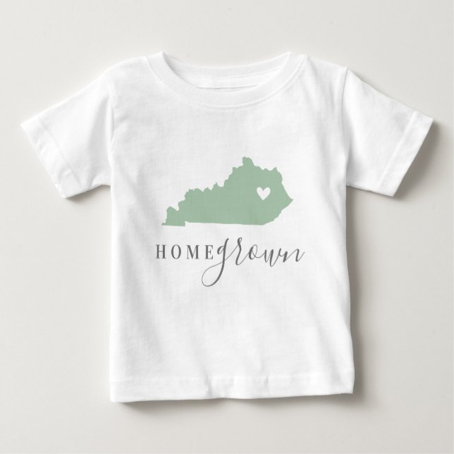 Kentucky Zuhause Grown | Staat-Karte bearbeiten Baby T-shirt (Vorderseite)