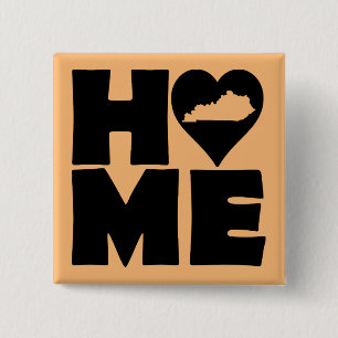 Kentucky Zuhause Heart Staat Button Abzeichen Butt