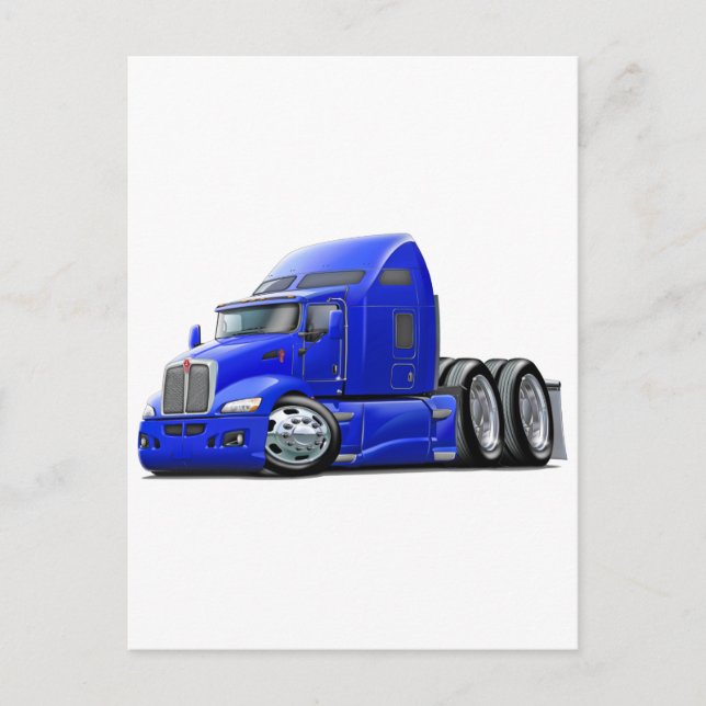 Kenworth 660 Blue Truck Postkarte (Vorderseite)
