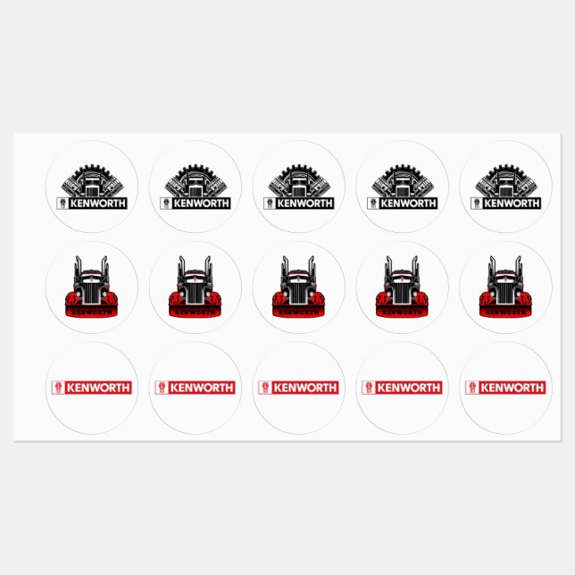 Kenworth Etiketten (Blatt)