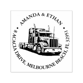 kenworth Semi Truck Theme Permastempel