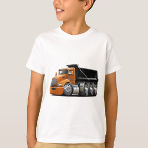 Kenworth T440 Orange-Schwarzer LKW T-Shirt