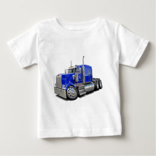 Kenworth w900 Blau-LKW Baby T-shirt