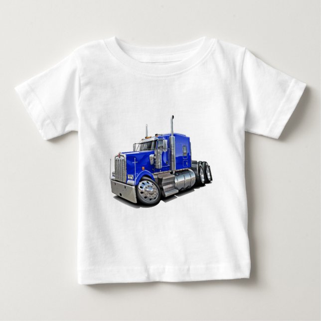 Kenworth w900 Blue Truck Baby T-shirt (Vorderseite)