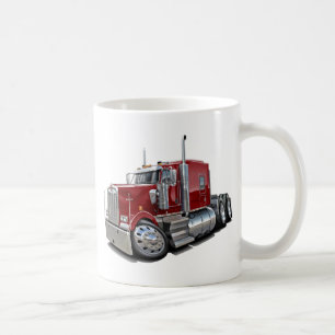 Kenworth w900 kastanienbrauner LKW Tasse