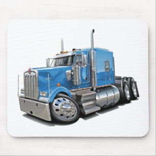 Kenworth w900 lt Blue Truck Mousepad