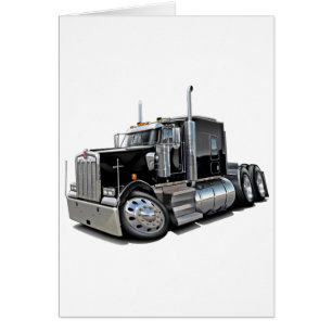 Kenworth w900 schwarzer LKW