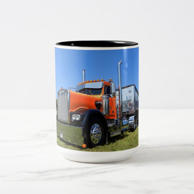 Kenworth W900A Kipper-Tasse Zweifarbige Tasse (Mittel)