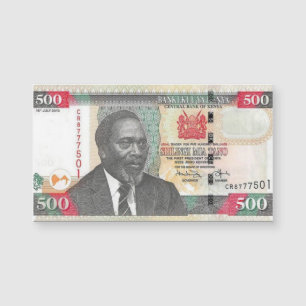 Kenya 500 Shillings Banknote Magnetkarte