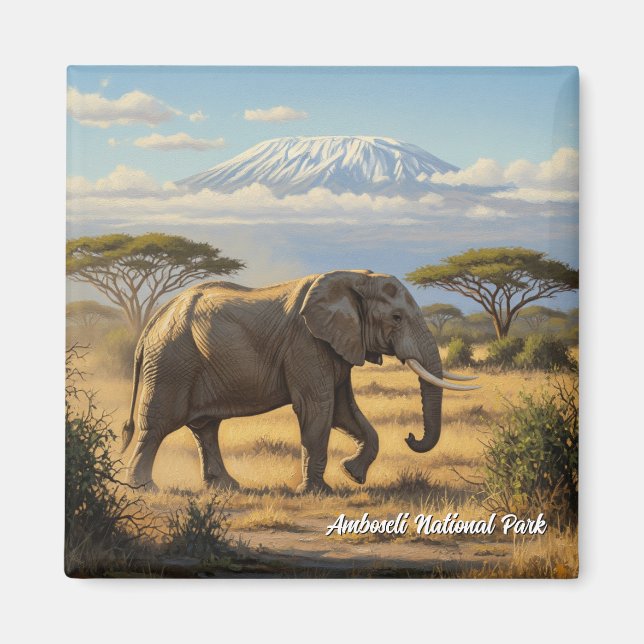 Kenya Amboseli Nationalpark Elephant Magnet (Vorne)