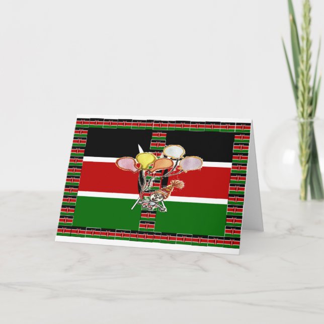 Kenya Birthday Karte (Vorderseite)