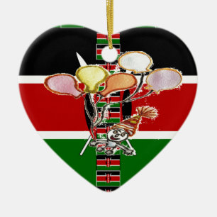 Kenya Birthday Keramik Ornament