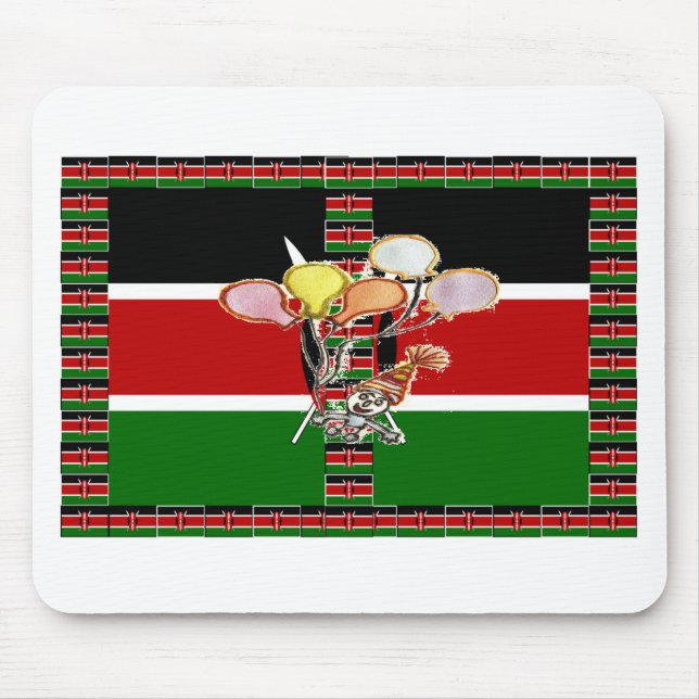 Kenya Birthday Mousepad (Vorne)