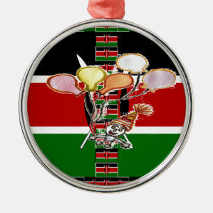 Kenya Birthday Ornament Aus Metall