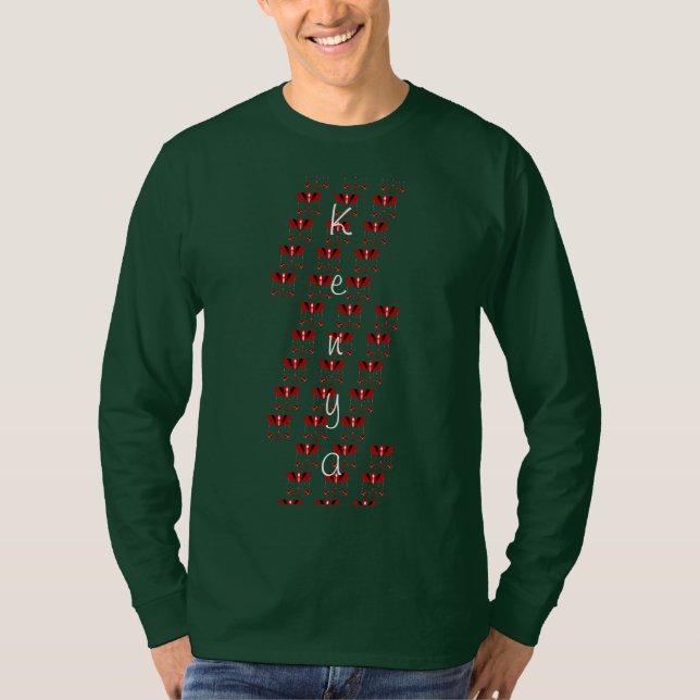 Kenya Black Red Green Zee Collection T-Shirt (Vorderseite)