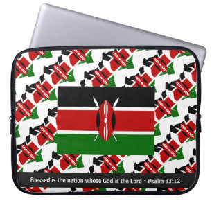 KENYA Christliches Notebook mit gesegneter Nation Laptopschutzhülle