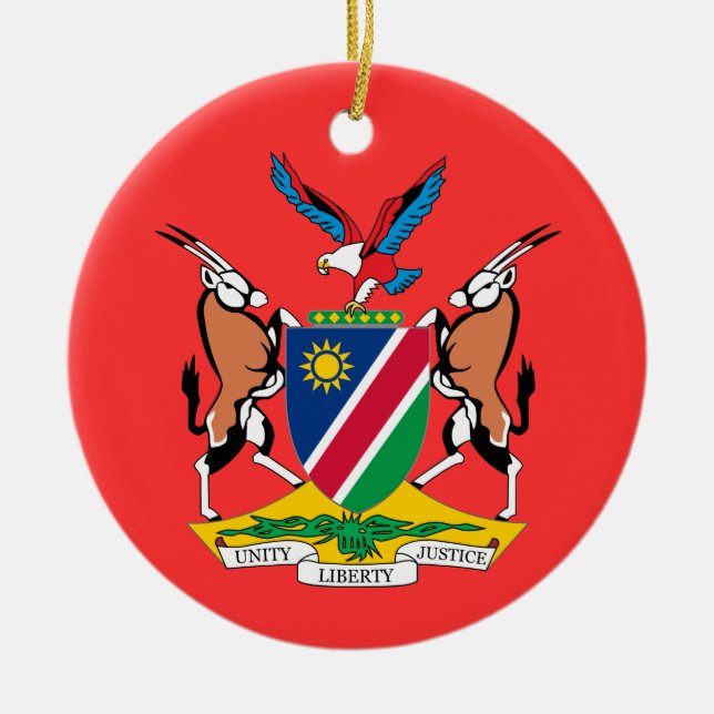 KENYA Coat of Arms Christmas Tree Ornamente (Vorne)