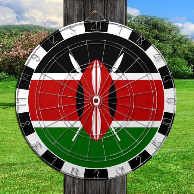 Kenya Dartboard & Kenyan Flag / Spielbrett Dartscheibe (Von Creator hochgeladen)