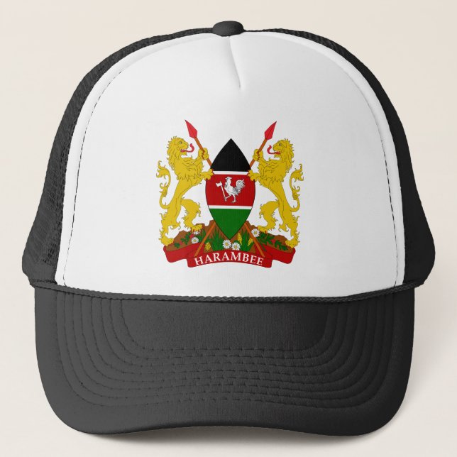 Kenya-Emblem Truckerkappe (Vorderseite)