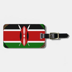 Kenya Flag Art - Patriotic & Modern Design Gepäckanhänger
