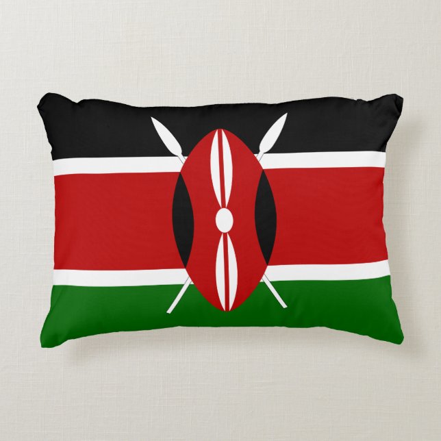 Kenya Flag Dekokissen (Vorderseite)