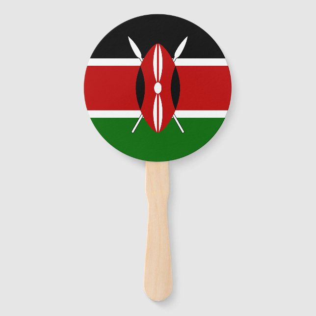 Kenya Flag Fächer (Vorderseite)
