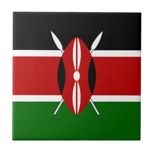Kenya Flag Fliese