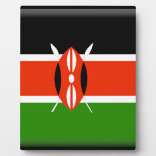 Kenya Flag Fotoplatte