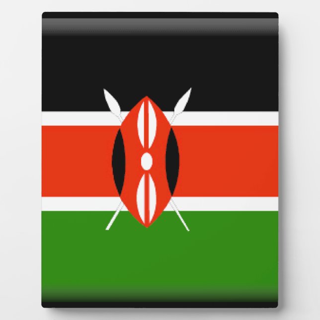 Kenya Flag Fotoplatte (Vorderseite)