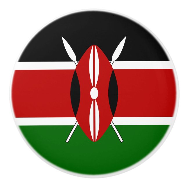 Kenya Flag Keramikknauf (Vorderseite)
