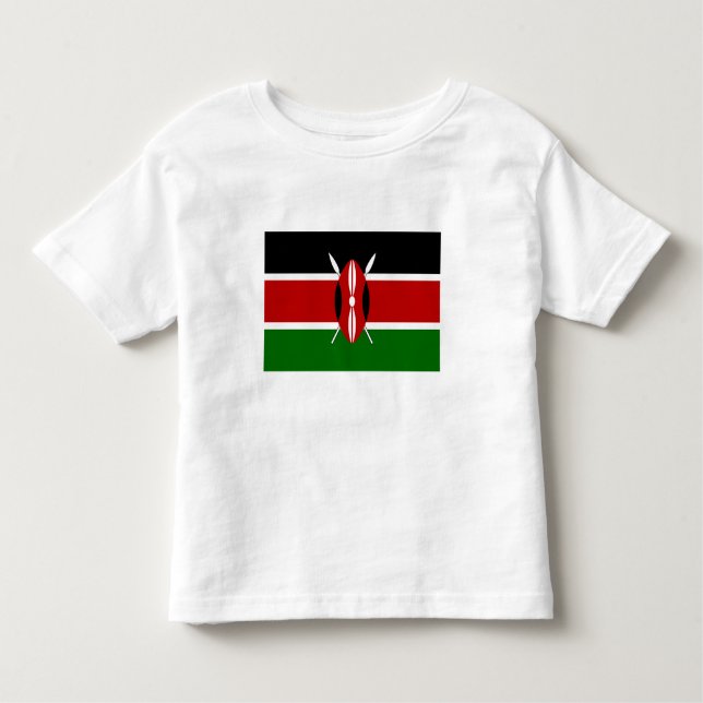 Kenya Flag Kleinkind T-shirt (Vorderseite)