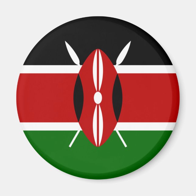 Kenya Flag Magnet (Vorne)