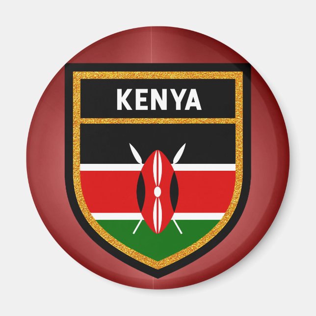 Kenya Flag Magnet (Vorne)