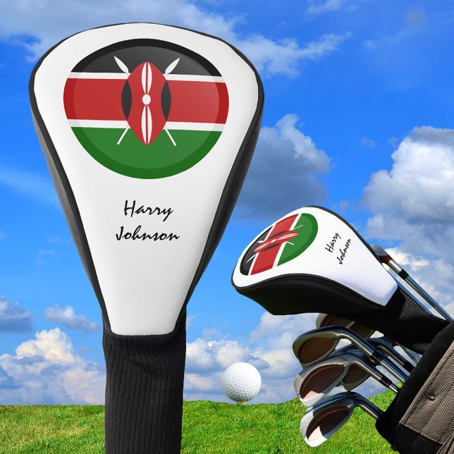 Kenya Flag & Mit Monogramm Golf Clubs Covers Golf Headcover (Von Creator hochgeladen)
