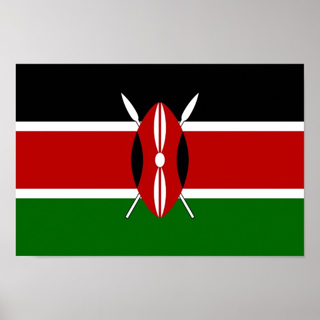 Kenya Flag Poster (Vorne)
