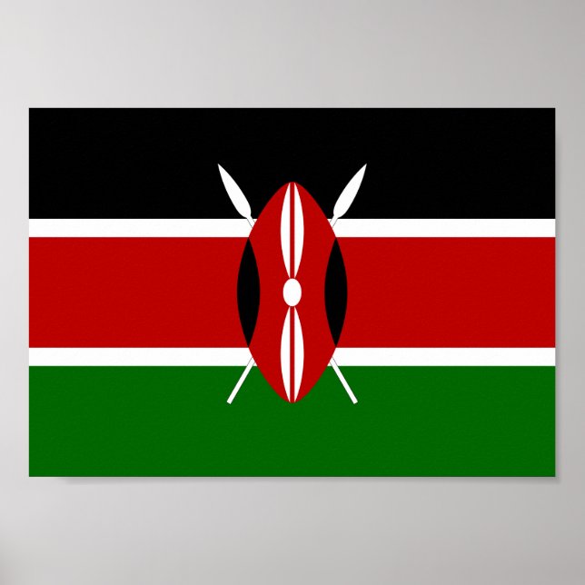 Kenya Flag Poster (Vorne)