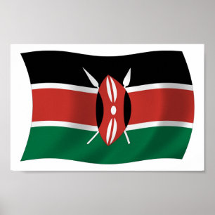 Kenya Flag Poster Print