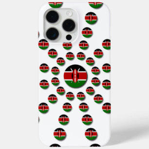 Kenya Flag Radialmuster: Patriotische Kunst & Deko iPhone 15 Pro Max Hülle
