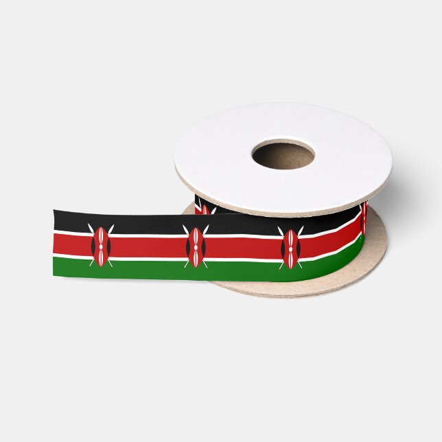 Kenya Flag Satinband (Spule)
