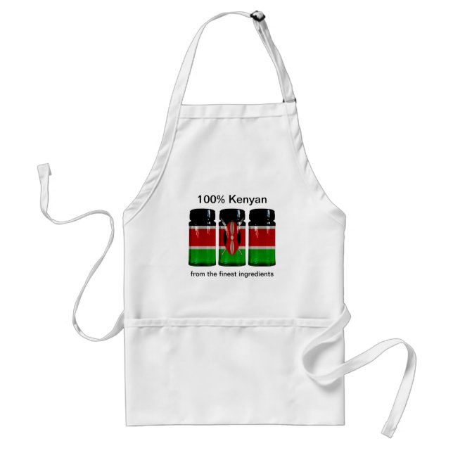 Kenya Flag Spice Jars Schürze (Vorne)
