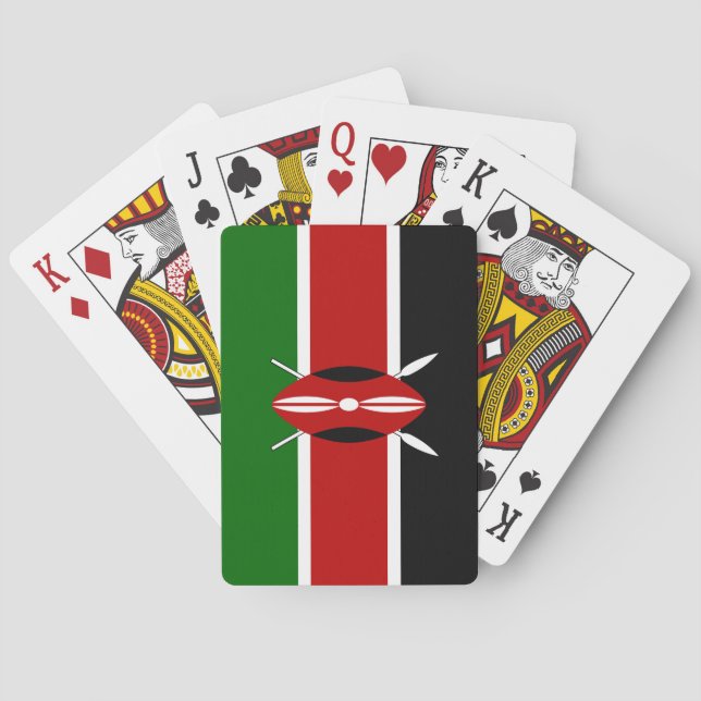 Kenya Flag Spielkarten (Rückseite)