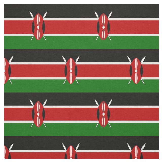 Kenya Flag Stoff (Muster)