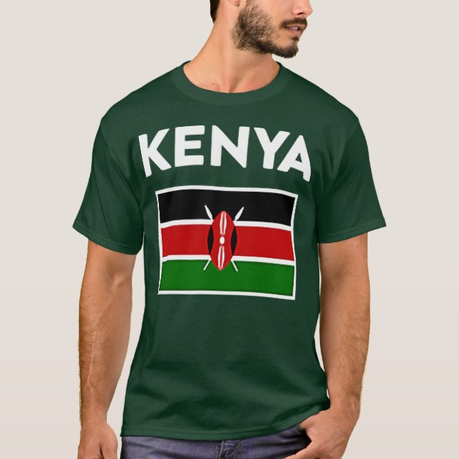 Kenya Flag T-Shirt (Vorderseite)