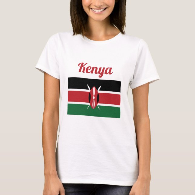 Kenya Flag T-Shirt (Vorderseite)