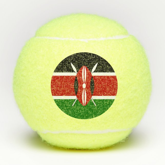 Kenya Flag Tennisbälle (Vorderseite)