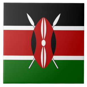 Kenya Flag Tile Fliese