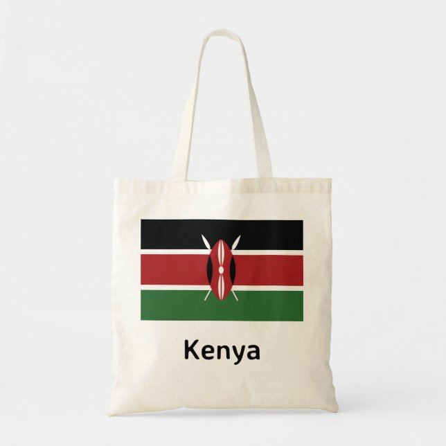 Kenya Flag Tragetasche (Vorne)