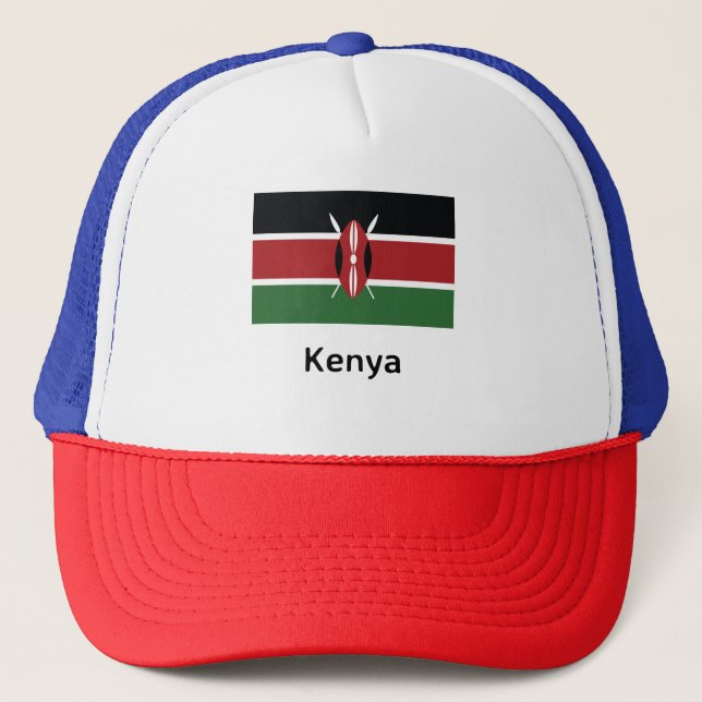 Kenya Flag Truckerkappe (Vorderseite)