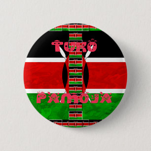 Kenya Flag Tuko Pamoja Button
